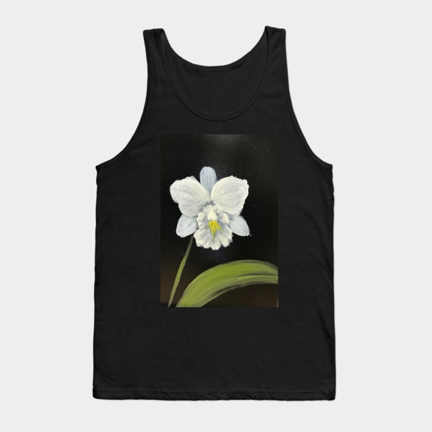 White Orchidia Tank Top by artdesrapides